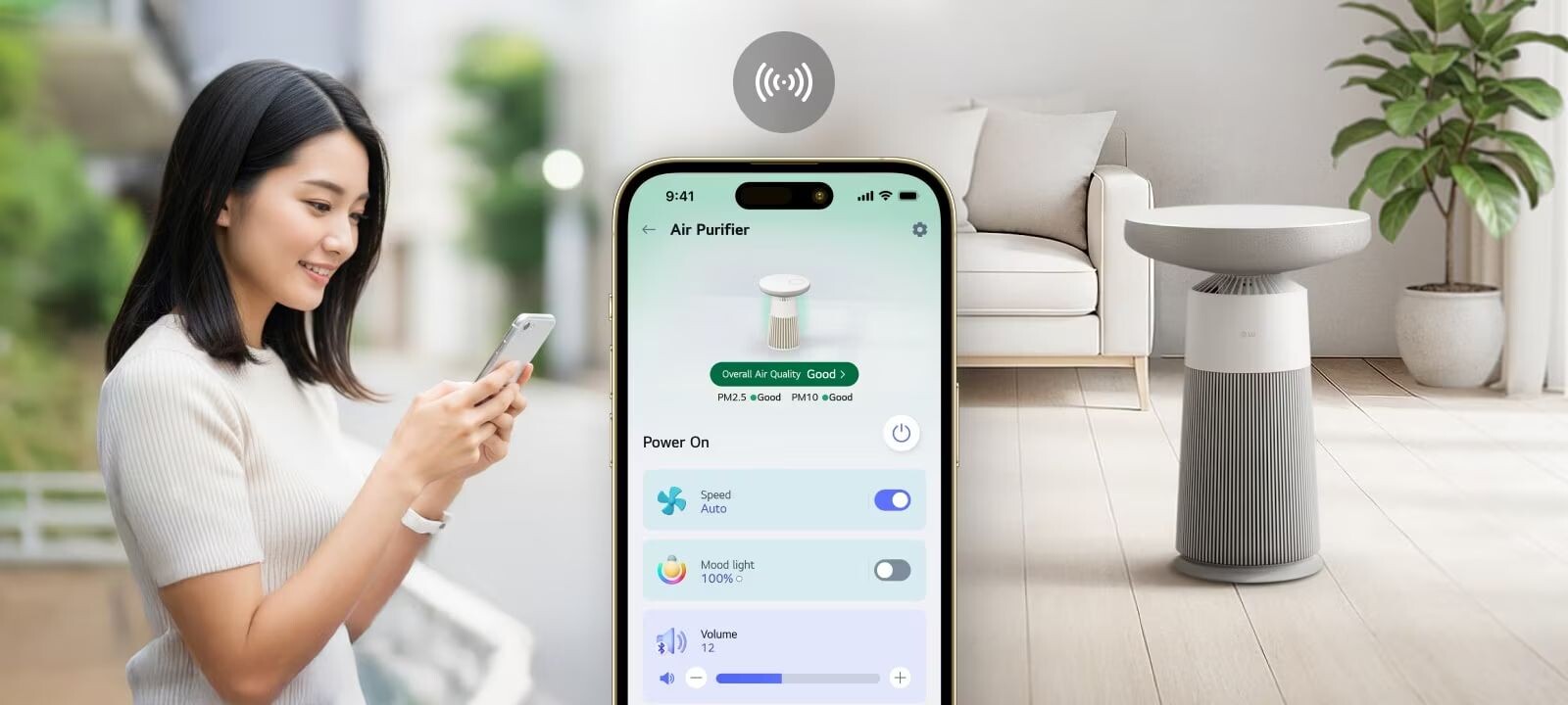 Kết nối và điều khiển thông minh trên điện thoại với ứng dụng LG ThinQ