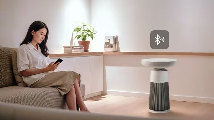 Tính năng kết nối Bluetooth biến chiếc máy lọc thành chiếc loa thanh hiện đại