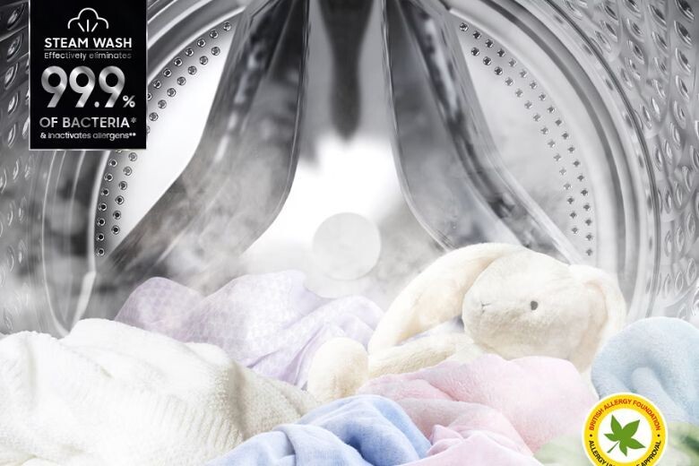 LG FB1209D5W được trang bị công nghệ giặt bằng hơi nước Steam