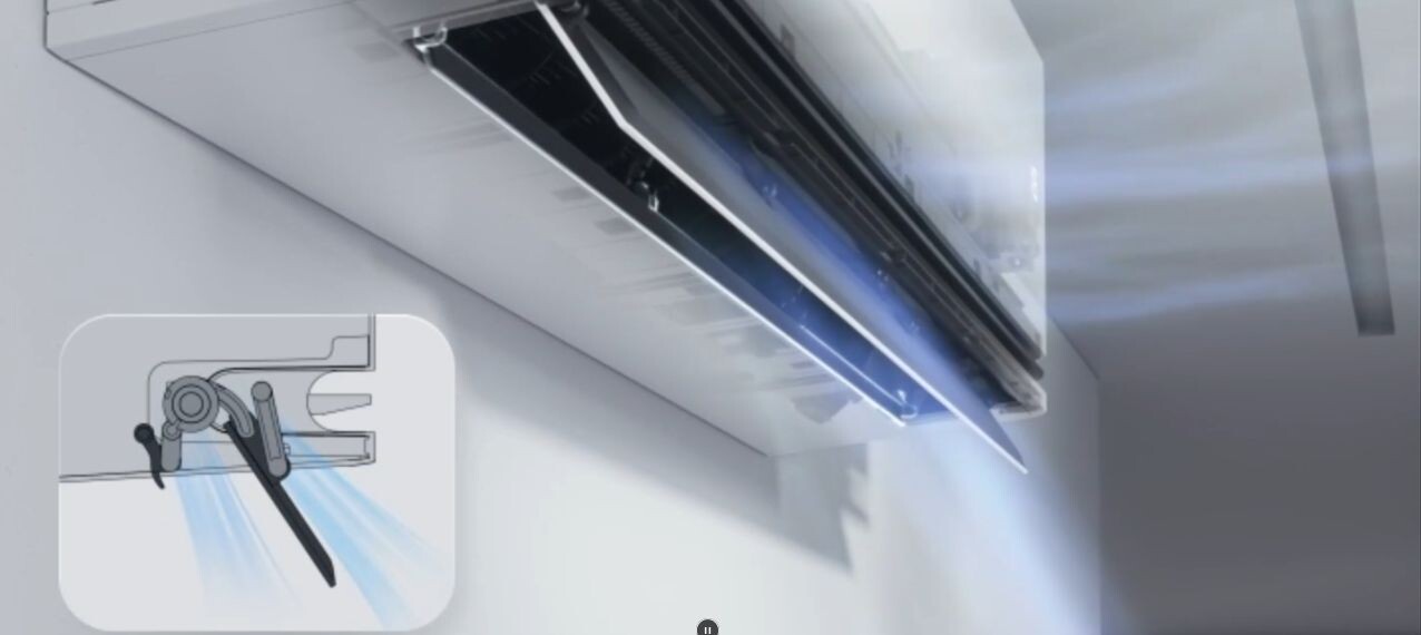 Dàn lạnh được thiết kế cửa gió kép DUAL Vane