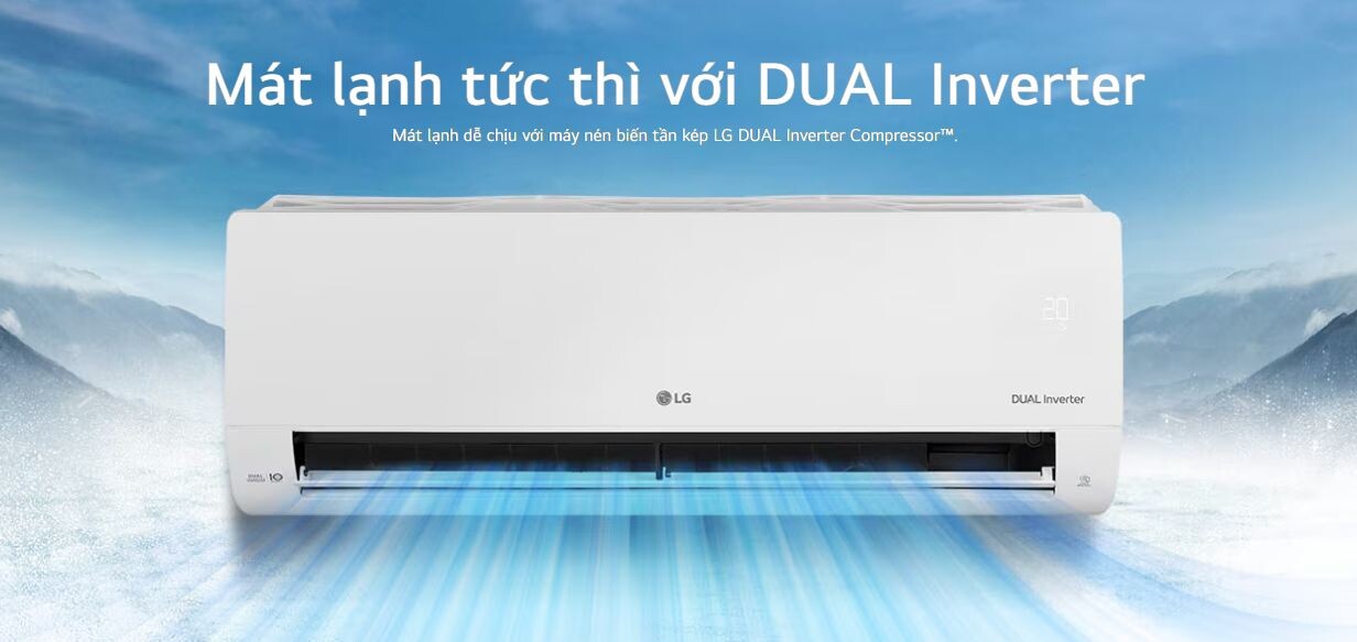 Công nghệ máy nén biến tần kép LG DUAL Inverter Compressor™