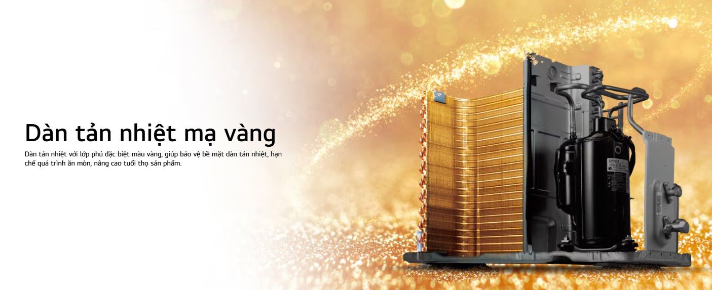 Dàn tản nhiệt phủ lớp mạ vàng chống ăn mòn hiệu quả