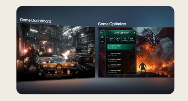 Chế độ Game Dashboard & Optimizer giúp tinh chỉnh cài đặt game
