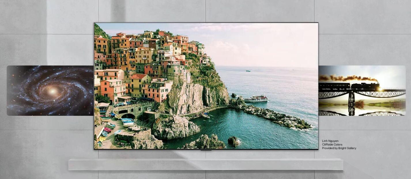 LG Gallery+ chứa hơn 100+ tác phẩm nghệ thuật, video ambient
