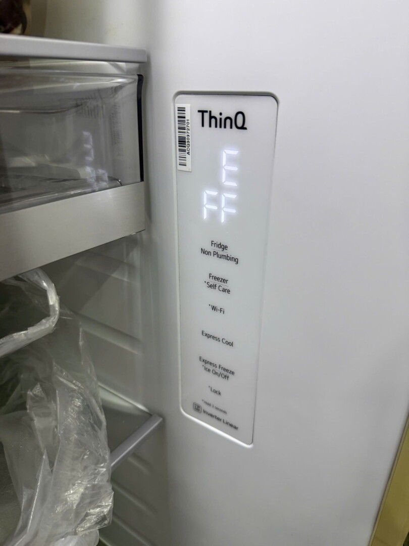 Tủ lạnh LG báo lỗi EFF