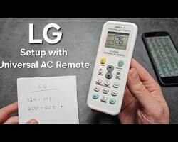 Remote đa năng For LG AC bên cạnh điều hoà LG
