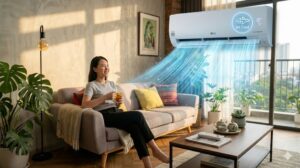Chế độ Jet Cool trên điều hoà LG làm lạnh nhanh khi phòng nóng