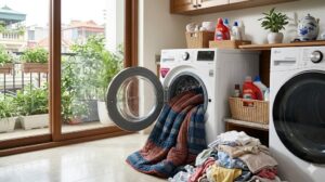 Máy giặt LG 15kg giặt sạch chăn bông lớn và đồ gia đình đông người