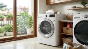 Máy giặt LG 25kg cửa ngang Giant C dung tích lớn cho gia đình đông hoặc tiệm giặt