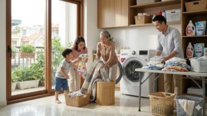 Máy giặt LG 20kg phù hợp cho gia đình đông người hoặc tiệm giặt nhỏ
