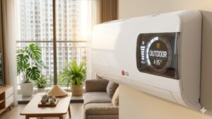 Màn hình điều hoà LG hiện chữ OUTDOOR và cách nhận biết chế độ Outdoor Mode