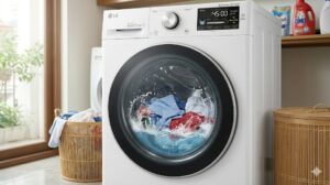 Quy trình giặt chuẩn của máy giặt LG từ cấp nước đến vắt