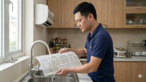 Vệ sinh lưới lọc điều hoà LG để giảm tiếng ồn và cải thiện hiệu suất làm lạnh