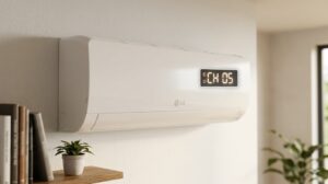 Màn hình điều hoà LG hiển thị mã lỗi cảm biến