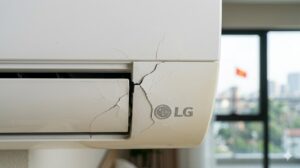 Vỏ nhựa mặt trước dàn lạnh điều hoà LG bị nứt vỡ