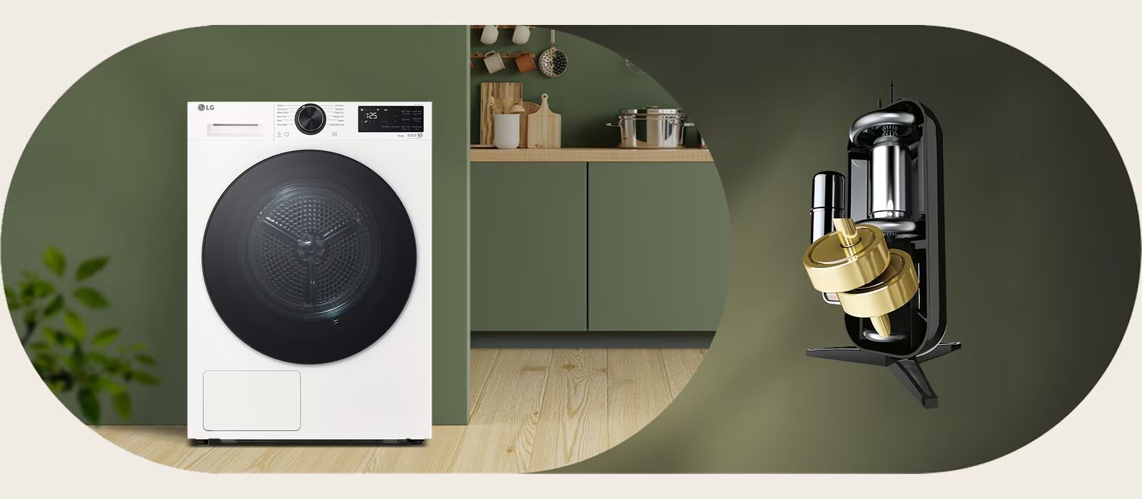LG RX11VHP5W được trang bị công nghệ sấy bơm nhiệt
