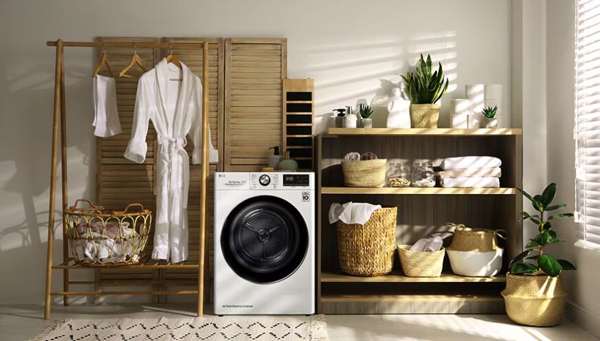 LG RB09NHP5W có thiết kế hiện đại với tone màu trắng tinh tế