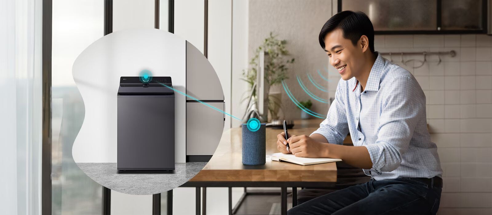 Giặt giũ dễ dàng bằng giọng nói