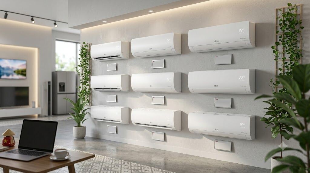 Bảng giá điều hòa LG theo từng công suất tại showroom