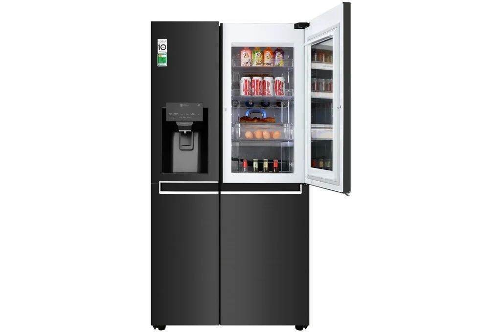 Gõ nhẹ vào kính InstaView để xem bên trong tủ lạnh LG