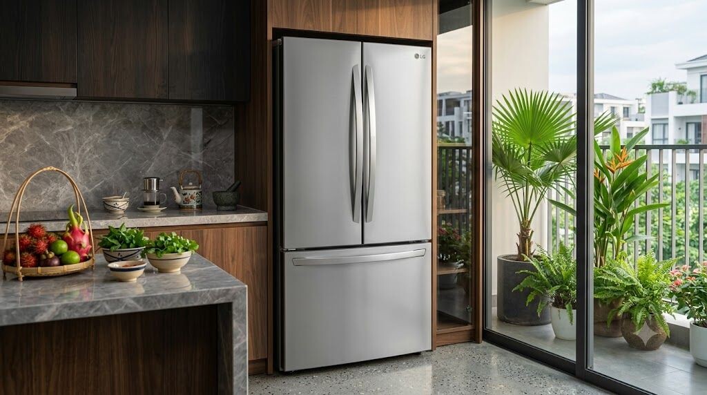 Tủ lạnh LG 459-474 lít kiểu French Door hai cánh trên