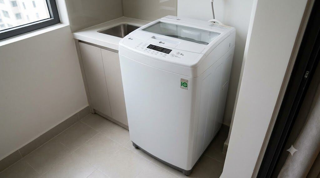 Máy giặt LG Fuzzy Logic 6kg cửa trên cho người độc thân