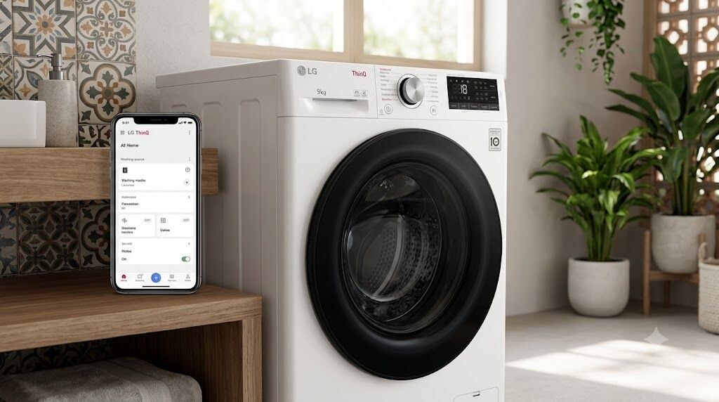 Máy giặt LG 9kg Inverter tích hợp kết nối ThinQ