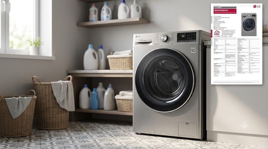 Máy giặt LG 8kg Inverter Direct Drive với thông số kỹ thuật