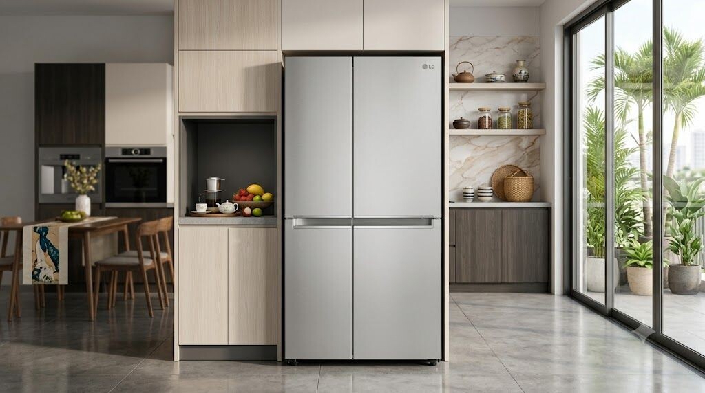 Tủ lạnh LG 500-519 lít thiết kế Side By Side hai cánh đứng