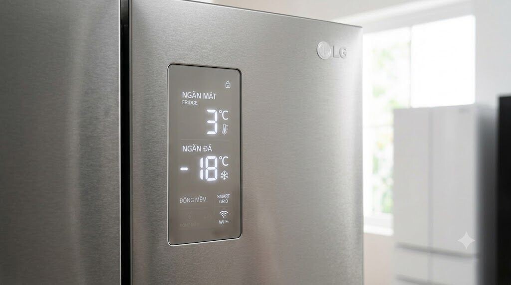 Chỉnh nhiệt độ tủ lạnh LG