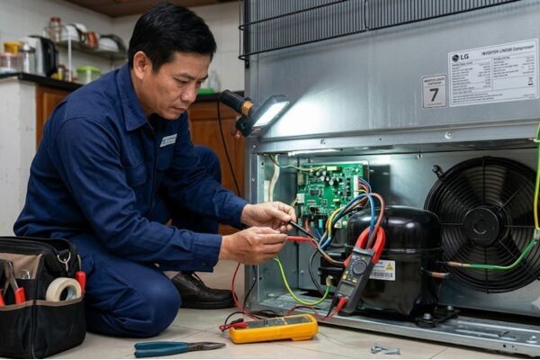 Tủ lạnh LG lỗi nháy đèn
