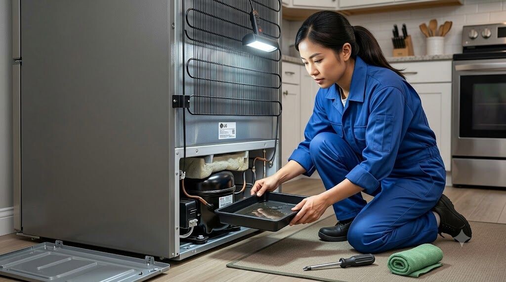 Rò Nước Từ Đường Cấp Nước Hoặc Khay Hứng